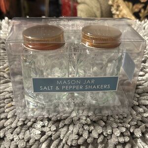 Mason Jar Salt & Pepper Shakers with Copper Lids